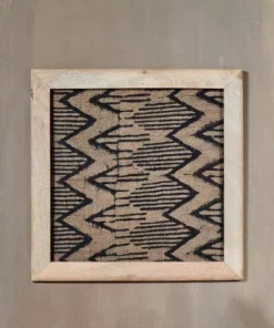 Nkuku Baliem Chevron Block Print Artwork