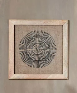 Nkuku Home Accessories Baliem Circular Block Print Artwork