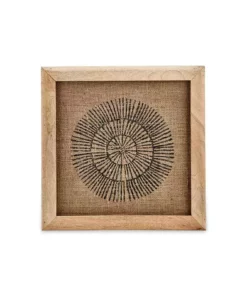 Nkuku Home Accessories Baliem Circular Block Print Artwork