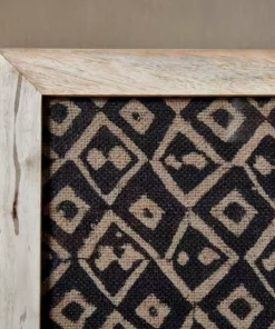 Nkuku Home Accessories Baliem Diamond Block Print Artwork