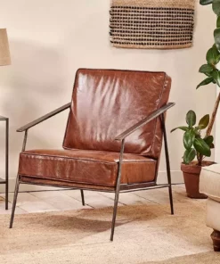 Nkuku Balsasan Leather Armchair