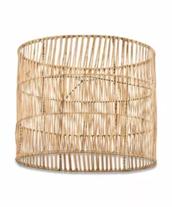 Nkuku Banso Wicker Lampshade - Large Bedroom