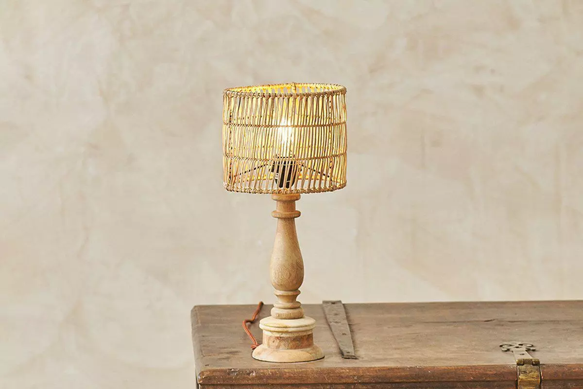 Nkuku Bedroom Banso Wicker Lampshade - Small 3 Nkuku Bedroom Banso Wicker Lampshade - Small