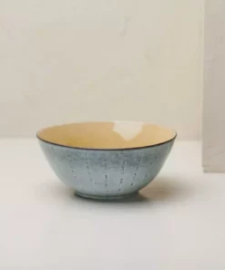 Nkuku Bao Ceramic Serving Bowl - Mustard