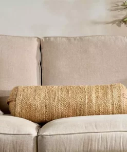 Nkuku Barjora Braided Hemp Bolster New Arrivals