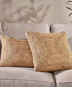 Nkuku Barjora Braided Hemp Cushion Cover