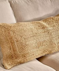Nkuku Barjora Braided Hemp Long Cushion Cover