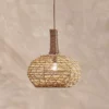 Nkuku Beru Rattan Lampshade - Large Conical Bedroom