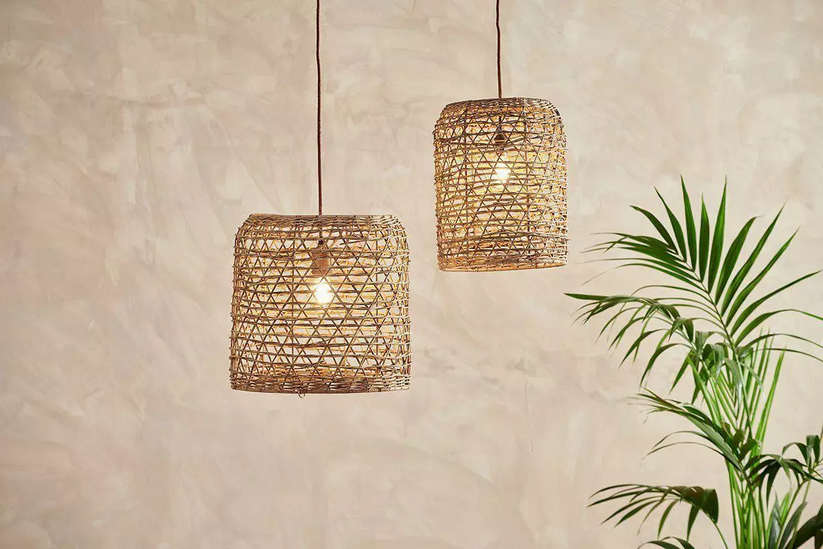 Nkuku Hallway & Bootroom Beru Rattan Lampshade - Small Cylinder 4 Nkuku Hallway & Bootroom Beru Rattan Lampshade - Small Cylinder