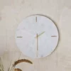Nkuku Besa Marble Clock - White