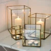 Nkuku Bimala Brass Lantern Home Accessories