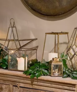 Nkuku Bimala Brass Lantern Home Accessories 10 Nkuku Bimala Brass Lantern Home Accessories