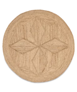 Nkuku Braided Hemp Patterned Rug