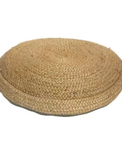 Nkuku Braided Hemp Pouf - Natural Soft Furnishings