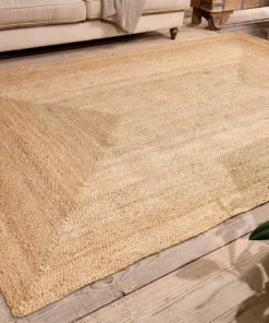Nkuku Braided Hemp Rug - Natural