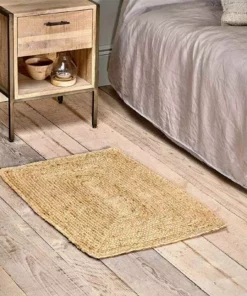 Nkuku Braided Hemp Rug - Small - Natural