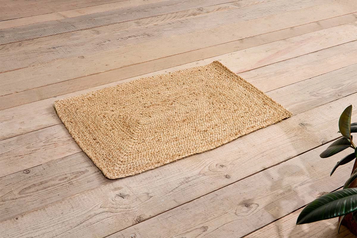 Nkuku Braided Hemp Rug - Small - Natural 4 Nkuku Braided Hemp Rug - Small - Natural