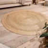 Nkuku Home Accessories Braided Hemp Rug - Round