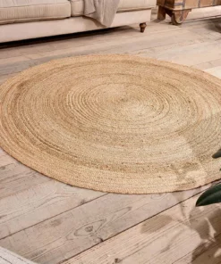Nkuku Home Accessories Braided Hemp Rug - Round
