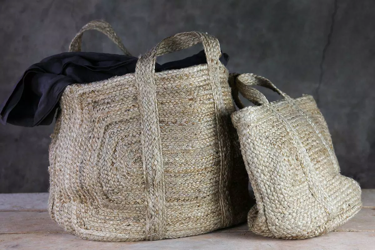 Nkuku Braided Hemp Storage Basket - Natural Soft Furnishings 4 Nkuku Braided Hemp Storage Basket - Natural Soft Furnishings