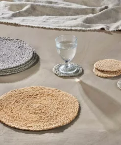 Nkuku Braided Hemp Tablemats - Natural (Set Of 4)