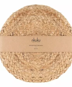 Nkuku Braided Hemp Tablemats - Natural (Set Of 4)