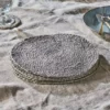 Nkuku Braided Hemp Tablemats - Soft Grey (Set Of 4)