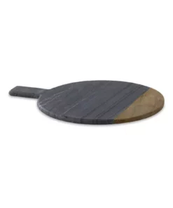 Nkuku Serveware Bwari Round Marble Board - Small - Grey