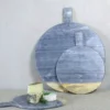 Nkuku Serveware Bwari Round Marble Board - Small - Grey