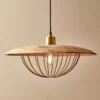 Nkuku New Arrivals Chakai Wood & Metal Pendant - Large