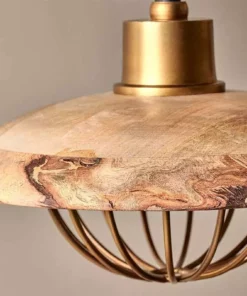 Nkuku New Arrivals Chakai Wood & Metal Pendant - Large 9 Nkuku New Arrivals Chakai Wood & Metal Pendant - Large