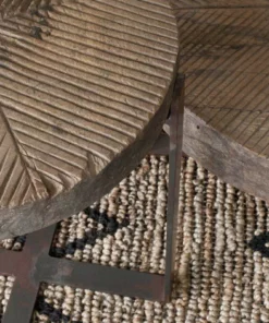 Nkuku Chakala Wooden Side Table Living Room