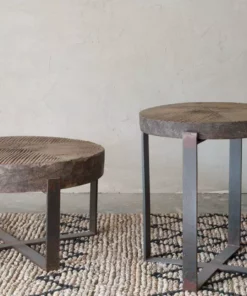 Nkuku Chakala Wooden Side Table Living Room