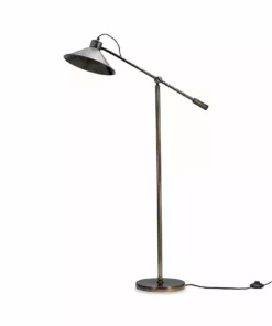 Nkuku New Arrivals Challa Iron Armed Floor Lamp - Aged Bronze