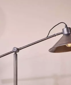 Nkuku New Arrivals Challa Iron Armed Floor Lamp - Aged Bronze