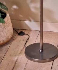 Nkuku New Arrivals Challa Iron Armed Floor Lamp - Aged Bronze