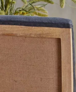 Nkuku Chapora Linen Dining Chairs - Charcoal (Set Of 2) Kitchen & Dining Room