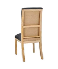 Nkuku Chapora Linen Dining Chairs - Charcoal (Set Of 2) Kitchen & Dining Room