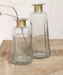 Nkuku Home Accessories Chara Hammered Bottle - Decorative