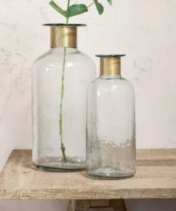 Nkuku Chara Hammered Bottle - Hammered