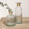 Nkuku Chara Hammered Bottle - Lines