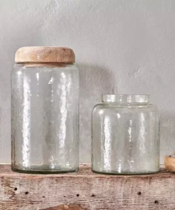 Nkuku Charal Storage Jar - Clear