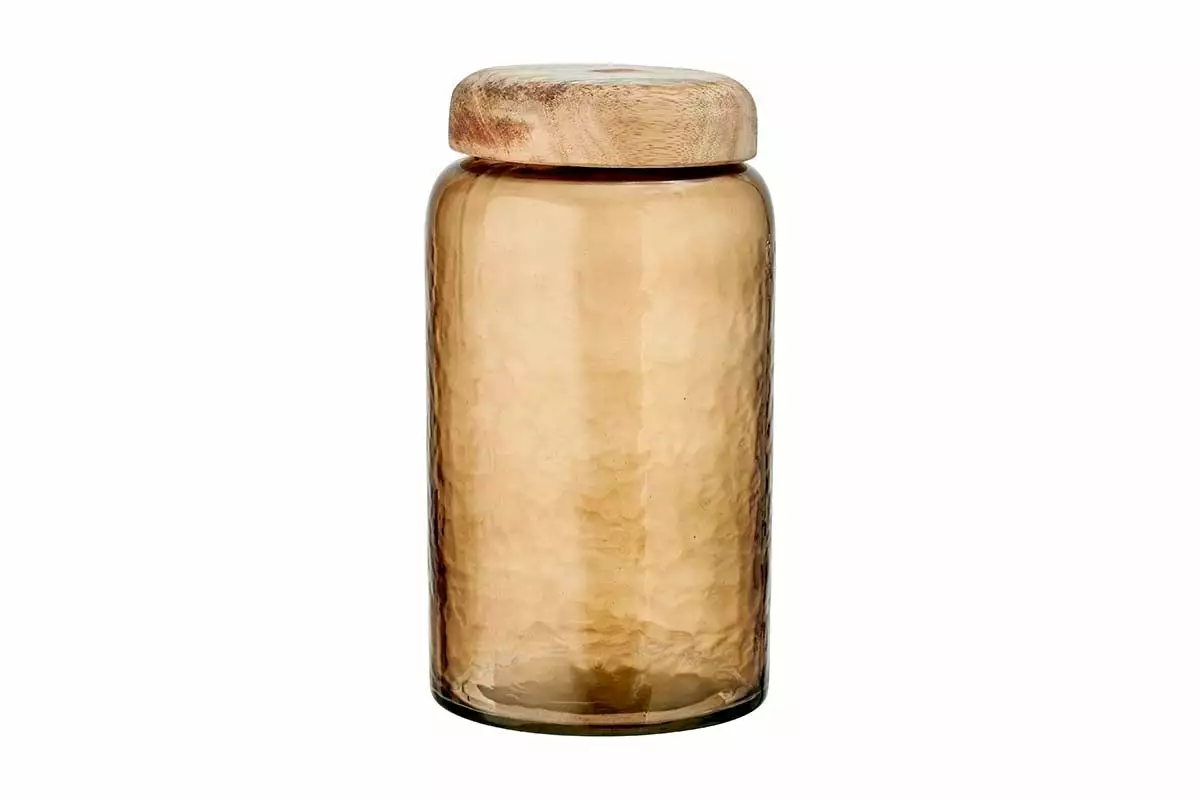 Nkuku Charal Storage Jar - Smoke Brown 6 Nkuku Charal Storage Jar - Smoke Brown