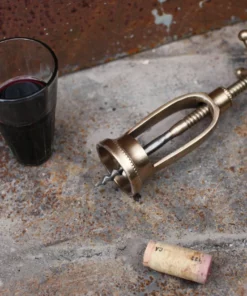 Nkuku Chiri Vintage Gold Corkscrew Table Accessories
