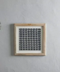 Nkuku Dabu Block Printed Semicircle