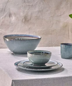 Nkuku Sale Dakara Ceramic Serving Bowl - Grey