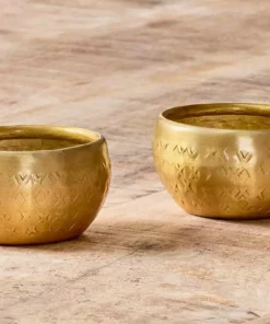 Nkuku Darani Tealights - Antique Brass (Set Of 2) New Arrivals