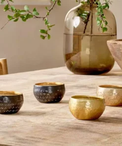 Nkuku Darani Tealights - Antique Brass (Set Of 2) New Arrivals