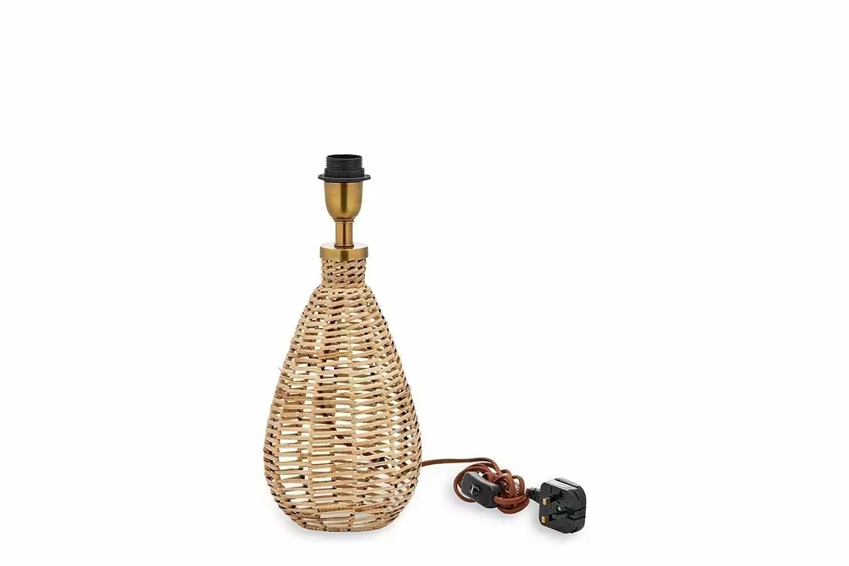 Nkuku New Arrivals Darma Wicker Lamp - Small Tall 7 Nkuku New Arrivals Darma Wicker Lamp - Small Tall