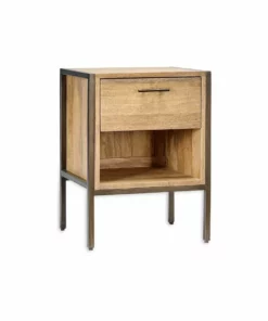 Nkuku Dasai Mango Wood Bedside Table